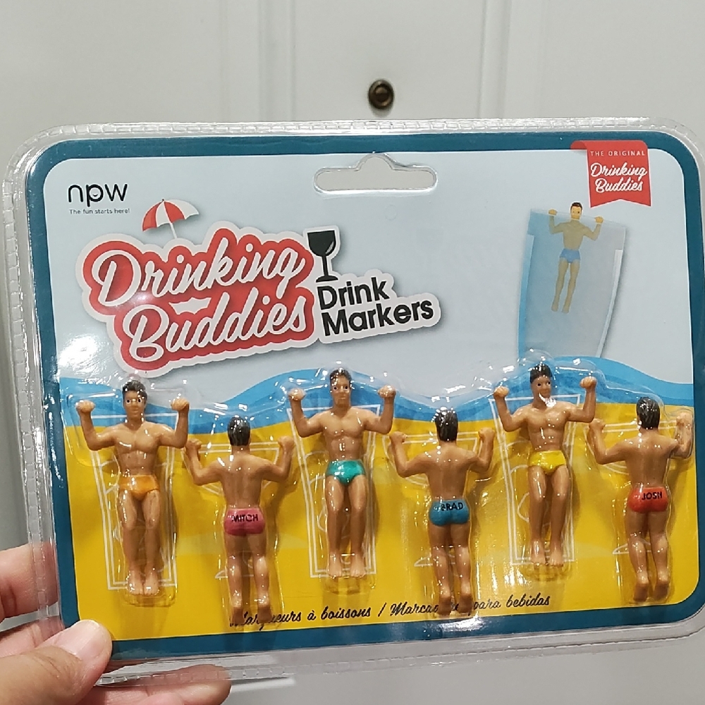 Drinking Buddies Drink Markers – Multi-Color Set